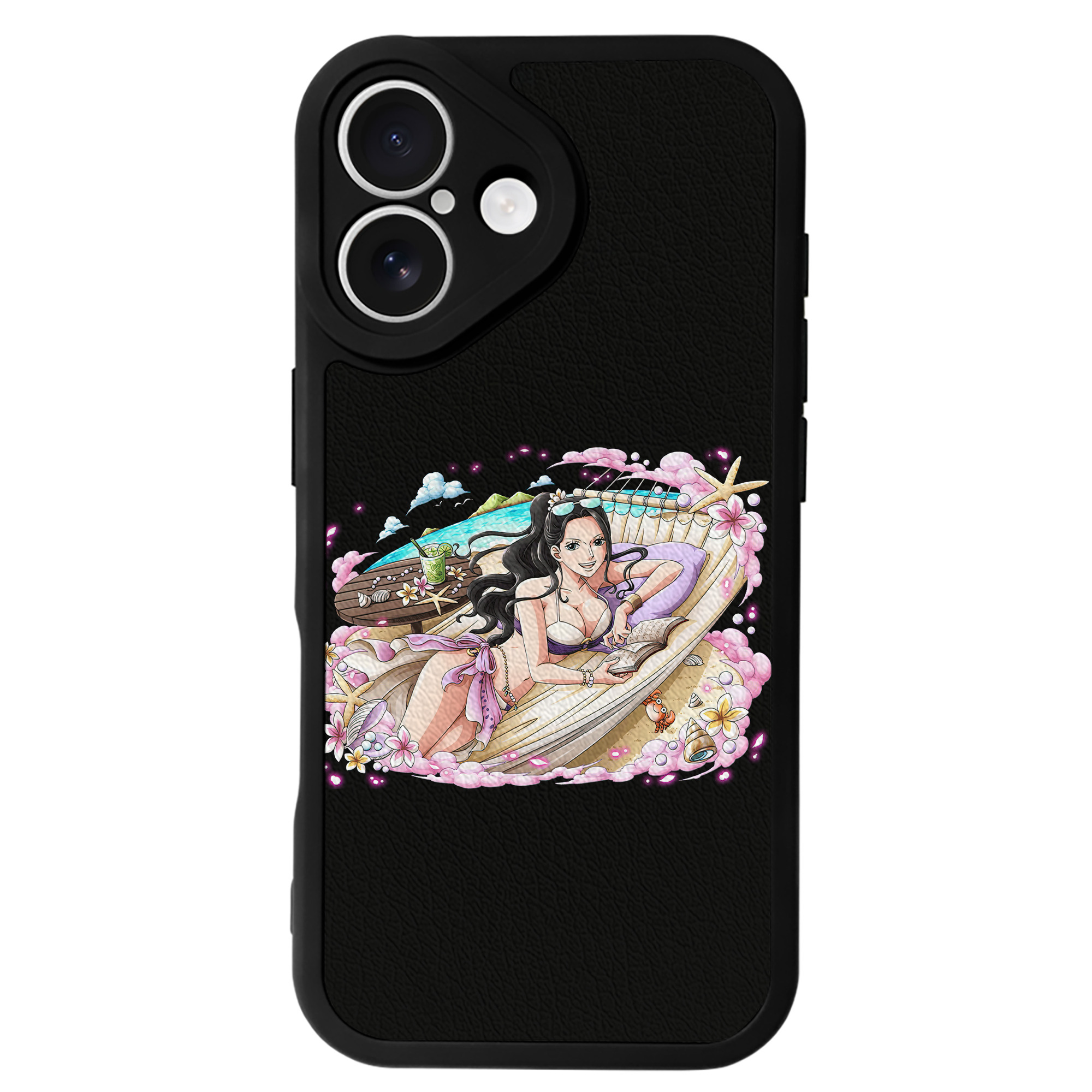 （画像用） ワンピース ニコ・ロビン ONE PIECE Nico Robin 【iPhone 16シリーズ対応】シリコンスマホケース（レザー調） 材質：シリコン
